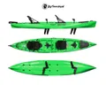 Kayak 2 posti Idrofin 460 Big Mama Kayak Con Sistema Di Pedali A Pinne + Timone + 3 Gavoni + 2 Seggiolini + 2 Pagaie -