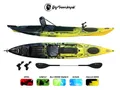 Progressor 430 Fishing Big Mama Kayak con 6 portacanne + timone + pagaia + seggiolino
