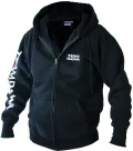 Felpa TD Run colore nero - cappuccio - zip lunga 