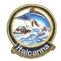 STEMMA ITALCANNA RICAMATO  DA CUCIRE SU GIACCHE,TUTE ECC.