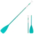 ADJUSTABLE SPLIT STAND-UP PADDLE (SUP) 100 PADDLE 170-220 cm GREEN