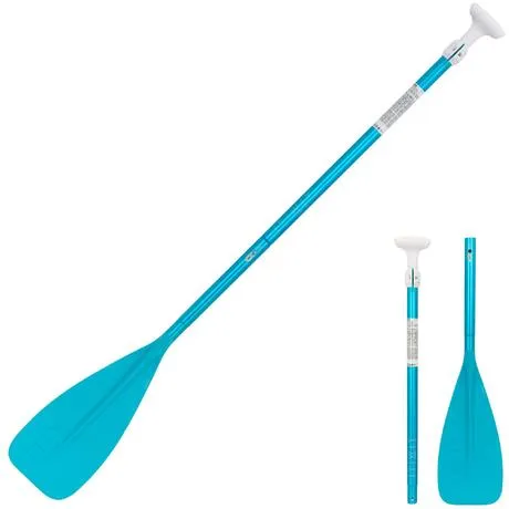 ADJUSTABLE SPLIT STAND-UP PADDLE SUP BOARD 100 PADDLE 140-180cm SMALL SIZES BLUE