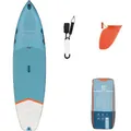 BEGINNER INFLATABLE TOURING STAND-UP PADDLE BOARD 11 FEET BLUE
