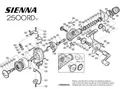 SIENNA REAR DRAG - SN2500RD