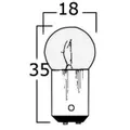 Lampadina bipolare con sfera piccola