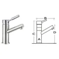 Miscelatore ceramico Diana per lavelli bagno