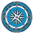 Adesivo raffigurante la Rosa dei venti