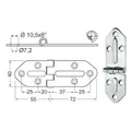 Cerniera 2,5 mm