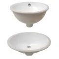 Lavelli ovali in ceramica bianca