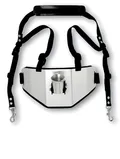 Belt with adjustable braces light tackle silver aluminium