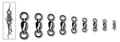BALL BEARING SWIVELS WITH SOLID RING NICKEL