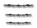 THREE JOINED BARREL SWIVELS BLACK