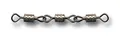 THREE JOINED BARREL SWIVELS X PATTERNED NICKELED