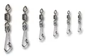 SPEI ROLLING SWIVELS WITH HOOKED SNAP NICKELED