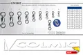 BALL BEARING SWIVEL-WITH SPLIT RING(NICKEL)