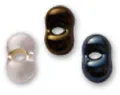 Double Glass Beads - Clear Silver (DGB1)