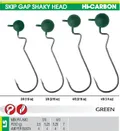 Skip Gap Shaky Head Green - SKIPGREEN