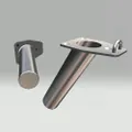 PORTACANNA AD INCASSO INOX CON FONDO TAPPATO