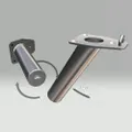 STAINLESS STEEL ROD HOLDER WITH TURNING KIT